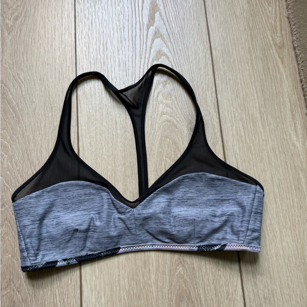 LuluLemon reversible Gray and Black Sports Bra